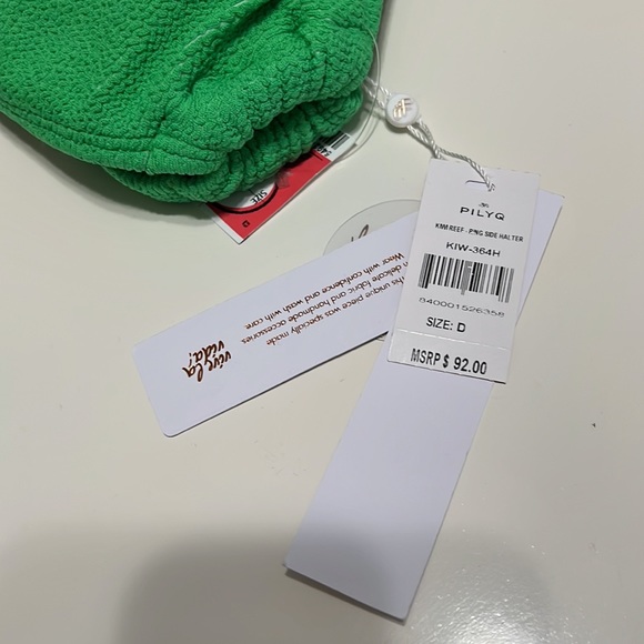 NWT PILYQ Kiwi Reef 2 piece Bikini Size L/D Cup - Picture 4 of 11